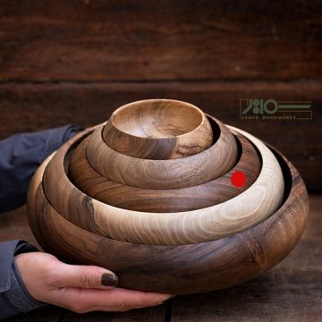 کاسه چوبی قطر20 سانت 00706