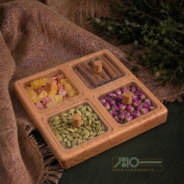 اردو خوری چوبی درب دار 00751